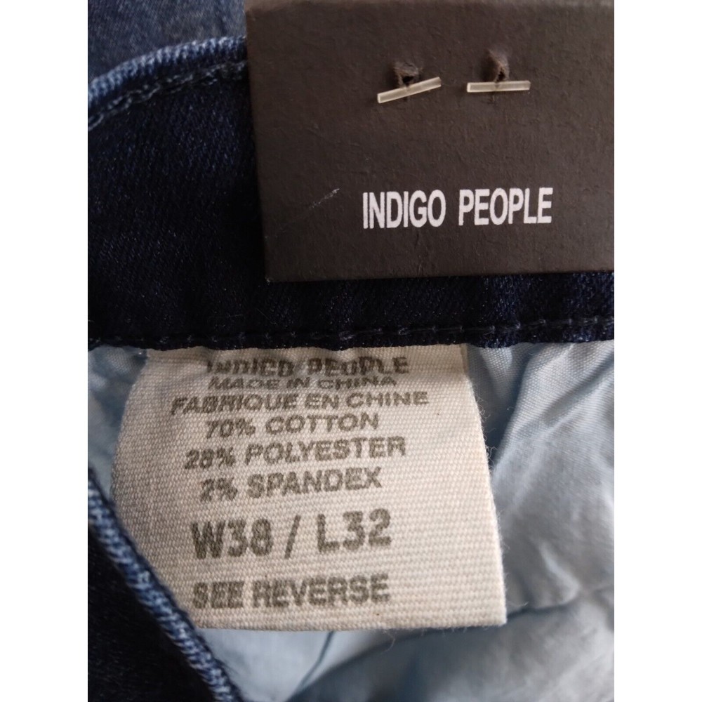Indigo People Dexter Skinny Stretch Denim Jeans Pants Mens Size 38 x 32 - Picture 7 of 11